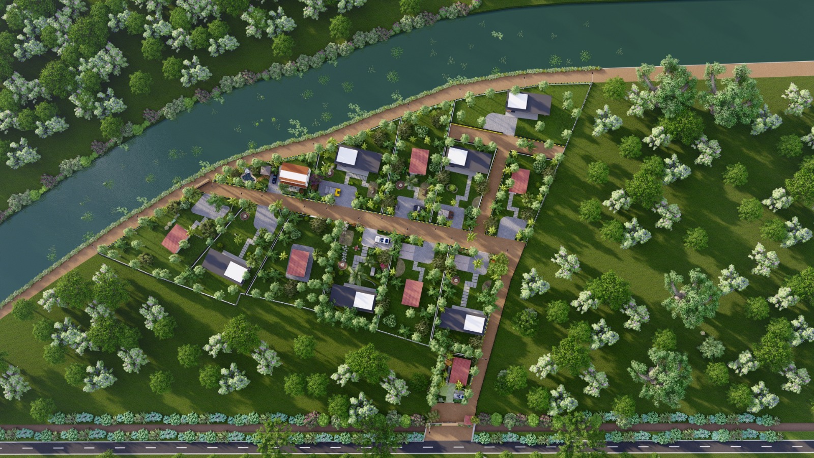 gated community layout for sale around devanahalli